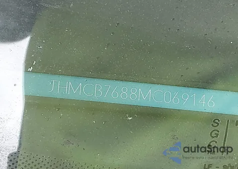 1991 Honda Accord z USA, uszkodzony, nr VIN J8MCB7688MC069146